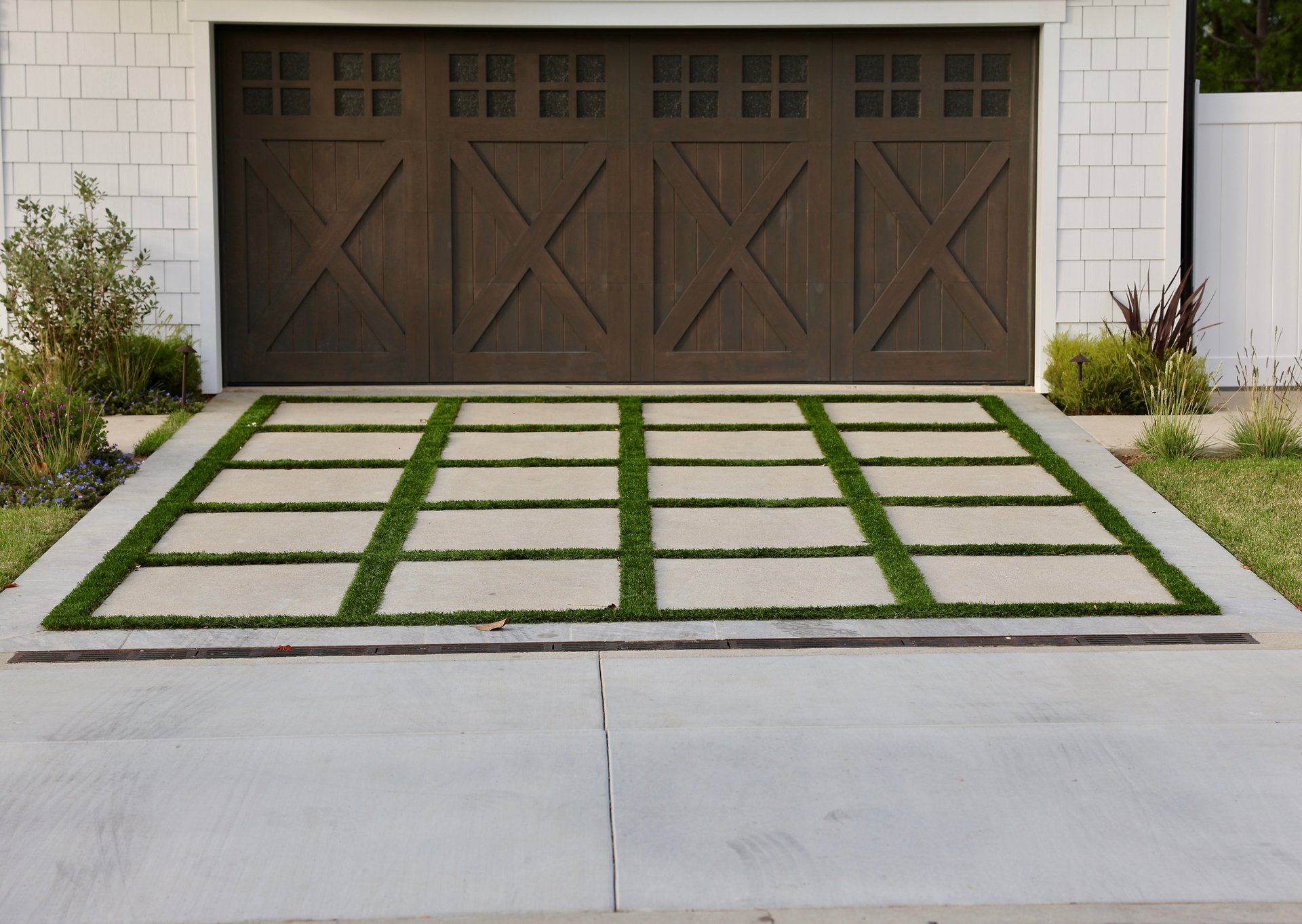 Concrete driveway