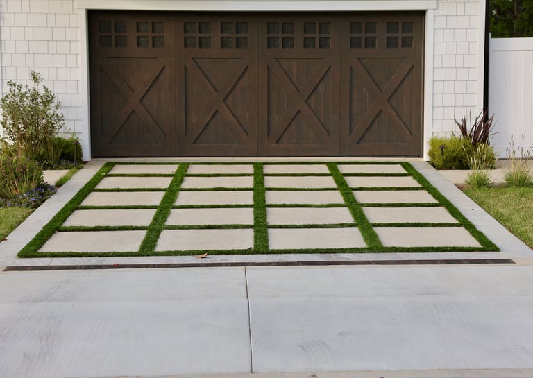 Decorative driveway by SouthBuilt LLC